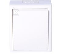 Kontakt-Simon AQW1L/11 interruptor eléctrico Blanco - Accesorio cuchillo eléctrico (Blanco, De plástico, IP54, 250 V, 10 A, 60 mm)