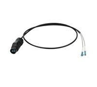 Conector industrial BD24 IP68, conector de fibra óptica LC for red de aviación de plástico(Plastic plug 10 meters)