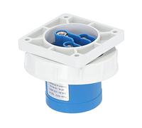 Conector Industrial de Alimentación, Enchufe de Panel de Enchufe Industrial a Prueba de Agua IP67 2P + E 32a 220-240V Enchufe de Aviación a Prueba de Agua