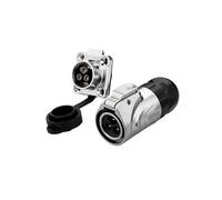 Conector industrial de señal de alimentación con clavija PIN redonda de metal con enchufe y toma de aviación de 3 núcleos tipo LP16(Flange formal wear)