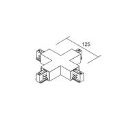 Conector Ivela X LKM DALI, negro, trifásico, plástico
