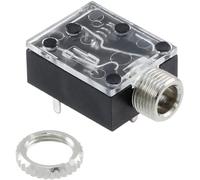 Conector Jack 3.5mm hembra estéreo chasis y PCB (5)