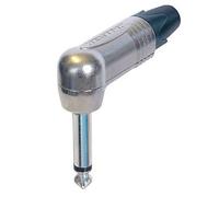 Conector jack 6,3mm macho mono acodado neutrik