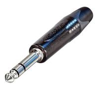 Neutrik - Conector Jack de 3 Polos de 6,3 mm, Negro, Estéreo, Acodado, Compatible con Amplificador, Altavoz, Guitarra, Equipo de Audio