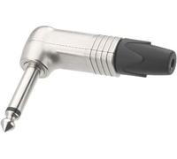 Conector jack acodado de 6,3 mm, marca Neutrik, niquelado, para cables de hasta 4-7 mm de diámetro, mono
