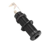 Conector Jack de Clavija de Extremo de Guitarra de Metal, Roscado de 6, 35 Mm, para Salida de Guitarra Elctrica de bajo (GT208 Negro