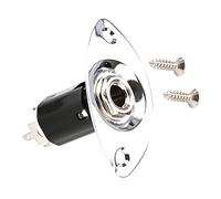Conector Jack Final Gt51 para Guitarra Eléctrica, Metal Negro