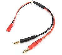 Conector JST, Conector Banana Macho de 4,0 Mm Conector JST de 21,6 Cm a Conector Banana de 4 Mm Cable Adaptador 20 AWG para Cargador de Batería LiPo B6 para Modelos de Barcos y