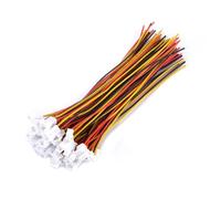 Conector JST de 1,25 con Cable, 20 Juegos de 1,25 mm Mini Micro Macho y Hembra Conector de Cable de 100 mm de Longitud para Interior 3D Plano luz centelleante (3 broches)