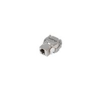 Conector Keystone - LANBERG - RJ45 CAT.6A - Sin herramientas - Plata - 22/26 hilos