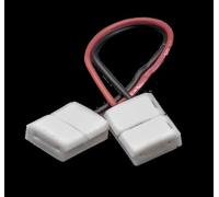 Conector LED Strip 8 mm, Cable 15 cm, Paquete de 2 piezas - Ideal para conectar tiras LED de forma rápida y segura.