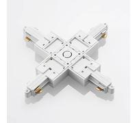 Conector Lindby X Linaro, blanco, sistema de riel monofásico
