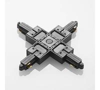 Conector Lindby X Linaro, negro, sistema de riel monofásico