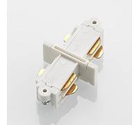 Conector longitudinal Lindby Linaro, blanco, sistema de riel monofásico