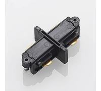 Conector longitudinal Lindby Linaro, negro, sistema de riel monofásico