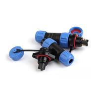 Conector LP/SP13 IP68 impermeable, sin soldadura, for cable de 4-6,5 mm, macho, hembra, con tornillo de 2/3 pines.(LP13-2F)
