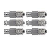 Conector Luer,6 Unidades Adaptador de Prolongación Luer Lock | Conexiones Metálicas de Extensión Sellado Antifugas para Taller Agrícola Industrial Hogar Automotriz