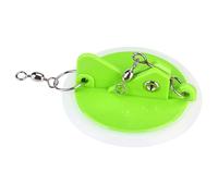 Conector luminoso de disco de buzo con parte inferior blanca, conectores de disco profundo ajustables y estables para pesca, pesca, bajo, mandarina, varios peces (verde L)
