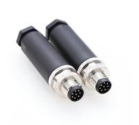 Conector M8 de 8 polos Código A Conector Industrial Sensor Redondo Conector Aviación 8 mm Impermeable IP67 Conector