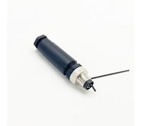 Conector M8 de sensor de 4 pines, M8 de 4 pines, conector macho instalado en el sitio, 8 mm, IP67, resistente al agua, conector circular industrial, conexión de rosca, sin blindaje para la industria