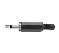 Conector macho conector jack profesional de 3,5 mm a 2 polos contactos con conducto de cable