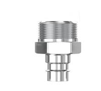 Conector macho de acoplamiento rápido neumático de rosca externa de 1/4 ", conector neumático de junta de estilo japonés y europeo(EU-PM20)