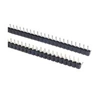 Conector macho dúplex 1x 40 pines R/A paso de 2,0 mm ángulo recto cabezal único macho 90 grados 40P 1X2/3/4/6/8/10/15/40P(Gold plated,1X8P (30PCS))