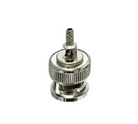 Conector macho hembra BNC conector coaxial RF engarzado for Cable RG316 RG174 RG58 RG142 cobre niquelado con dibujo(Type2,1 PCS)