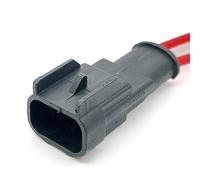 Conector macho hembra electrónico impermeable for coche, arnés de cableado enchufe inyector aceite 2 pines,8mm, 47000EV2M, con Cable(2Pin Male)