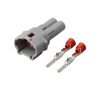 Conector macho/hembra impermeable gris for arnés de cables Auto de 2 pines 6187-2311 6180-2321, 2/10/20/50 juegos(2p male,20 sets)