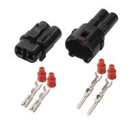 Conector macho/hembra impermeable gris for arnés de cables Auto de 2 pines 6187-2311 6180-2321, 2/10/20/50 juegos(2p female male B,10 sets)