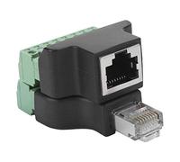 Conector Macho Hembra RJ45 a 8 Pines, Enchufe Macho Hembra a Tornillo AV 2 Uds Conector Macho Hembra RJ45, para Puertos de Vídeo de Red RJ45