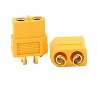 Conector macho hembra XT60 para cuadricóptero RC-FPV (1 par) 1 par XT60 Banana Plug Conectores T-Plug XT-60 T Plug para macho + hembra dorado