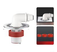 Conector magnético de drenaje de piso Robot Aspirador Adaptador de drenaje de agua automático Válvula de drenaje ABS con sello de silicona Conector de drenaje de piso ajustable (B)