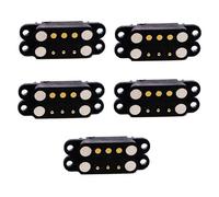 Conector magnético Pogo Pin de 5 pares, 3 pines, macho y hembra, 2,54 mm, conector magnético con resorte