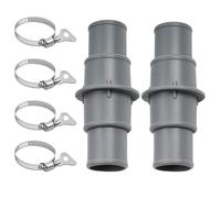 Conector Manguera Bomba Piscina | Acoplamiento de 1-1/4 o 1-1/2 Pulgadas - Adaptador Manguera Piscina Sobre Suelo - Para Propietarios, Aficionados A La Jardinería, Principiantes Y Profesionales
