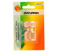 Saturnia Conector de manguera latón 1/2" hembra - adaptador grifo a conector rápido