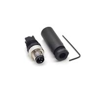 Conector masculino de 3 Pines m8, ensamblado en el sitio con sensor cableado de 8 mm, conector Circular Industrial ip67 conector recto de A código no blindado 60V 4A