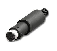Conector mini DIN 4 polos volante para soldar macho M PVC 4p minidin cable
