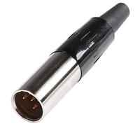 Conector Mini XLR macho 4 puntos Hicon HI-XMCM4 (unidad)