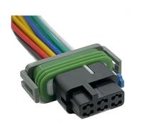 Conector miniatura de 12 pines serie 0.8 for radar de marcha atrás de coche, arnés de cables, adaptador automático DJ7127A-0.8-21(1 Pc)