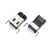 Conector modular macho RJ45 8P8C para PCB CAT.5e para placa PCB longitud 20 mm, 10 unidades
