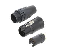 Conector NC10FXX-14-B: Conector XLR hembra XX-14 3A,16A PIN: 10(2+8) NEUT