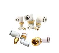Conector Neumático 10PCS-PL 4mm-12mm 1/8'1/4' 3/8'1/2' (KQ2L06-04S)