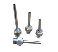 Conector neumático Boquilla de refrigerante de alta presión ajustable, torre de herramientas de torno CNC de acero inoxidable(L40mm,OD 5MM ID 2MM_1/4")