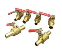 Conector neumático de 6mm-19mm, espiga for manguera, latón, agua, aceite, aire, Gas, línea de combustible, válvula de bola de cierre, accesorios de tubería, interruptor de tubo neumático(19mm Barb)