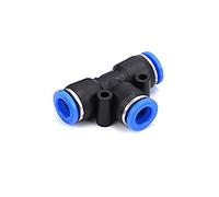 Conector neumático de aire Accesorios neumáticos, accesorios de conector de tubo, tubería de agua rápida de aire, acoplamiento de manguera de empuje, tipo múltiple OD(5 pcs PE,OD6mm)