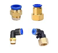 Conector neumático de inserción rápida for compresor PC PCF PL PLF M5 1/8" 1/4" 3/8" 1/2" Standard Pipe Thread 4 6 8 10 12~16mm Tubo(PCF,14mm OD tube,M5)