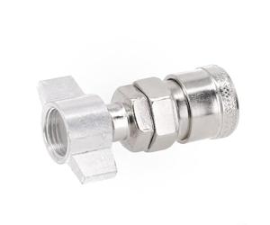 Conector neumático de metal para uso en camiones con diseños integrados rectos y de codo para mantener un entorno limpio (recto)