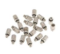 Conector Neumático de Montaje Rápido M5 4mm Mini Recto Macho para Manguera de Aire 20 Unidades